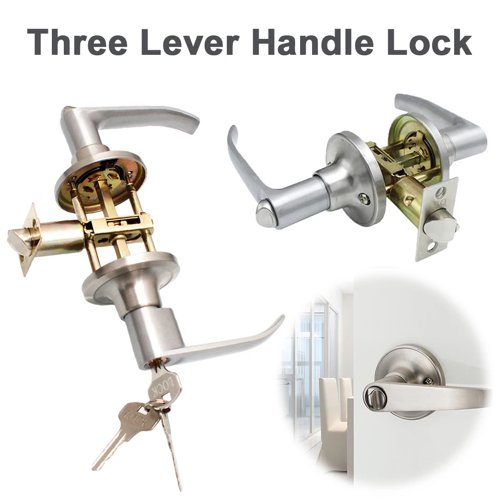 Door Knob Replacement - Дверной рычаг, замок из нержавеющей стали,
