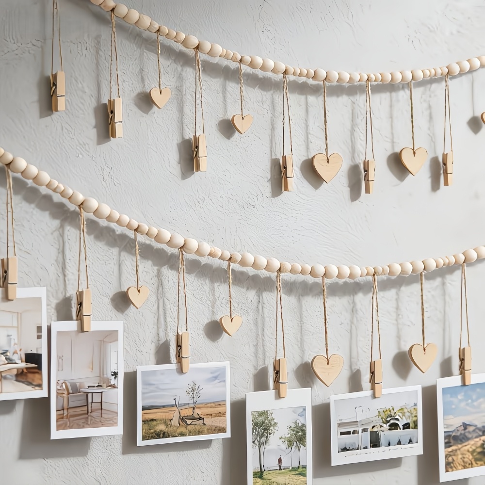 Picture Hanging Strip - 1 шт. Гирлянда из бусин для