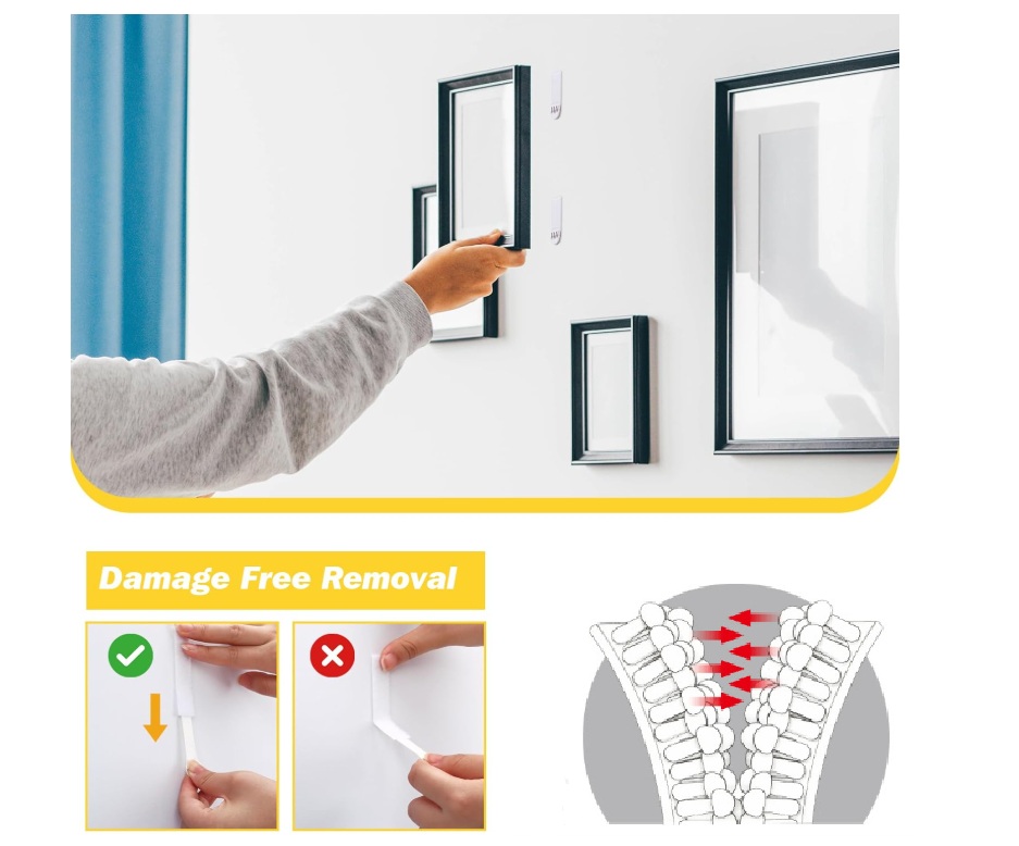 Picture Hanging Strip - Двойные крепежные полоски для картин, сверхпрочные