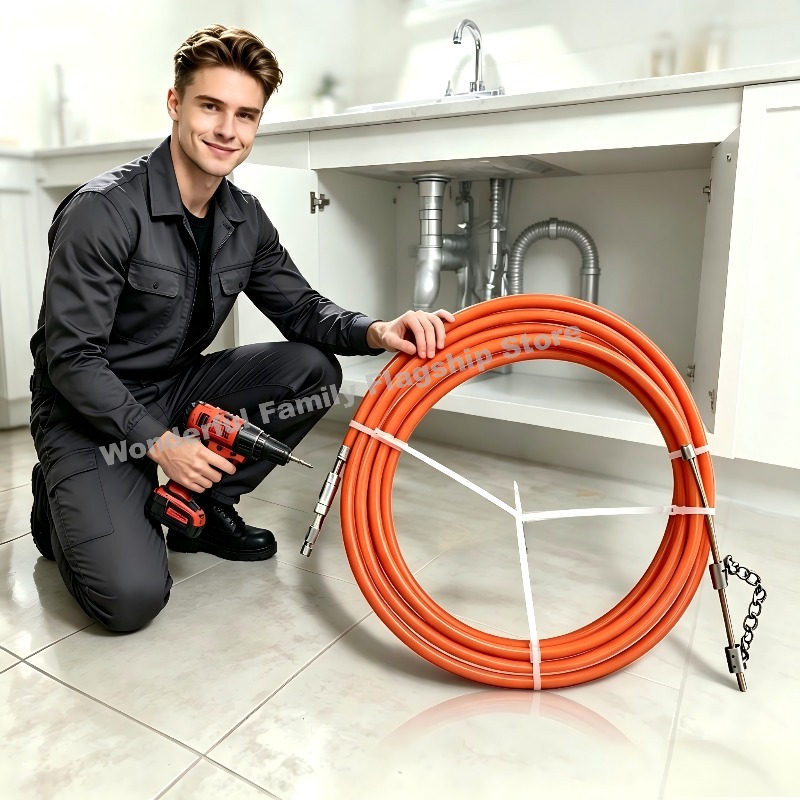 Plumbing Snake Drain - Гибкий набор инструментов для прочистки труб