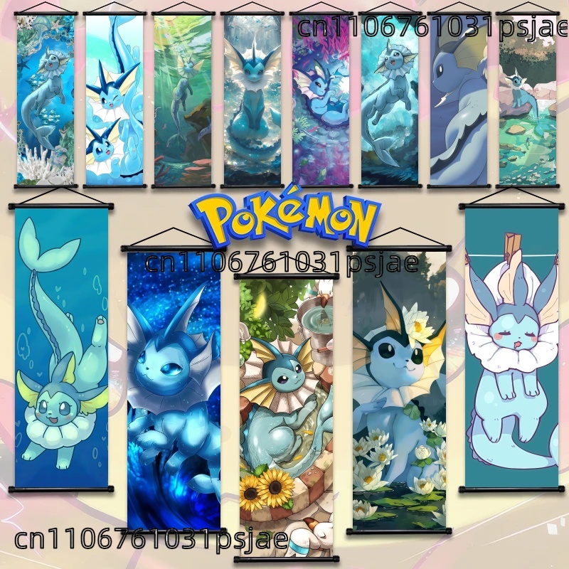 Home Improvement Furniture - Vaporeon Pokémon Scroll Decorations, высокое качество,