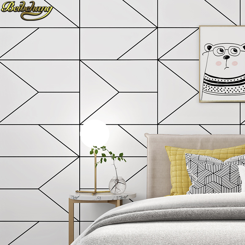 Beibehang черно-белые клетчаты – обзор и цена Home Improvement Stores